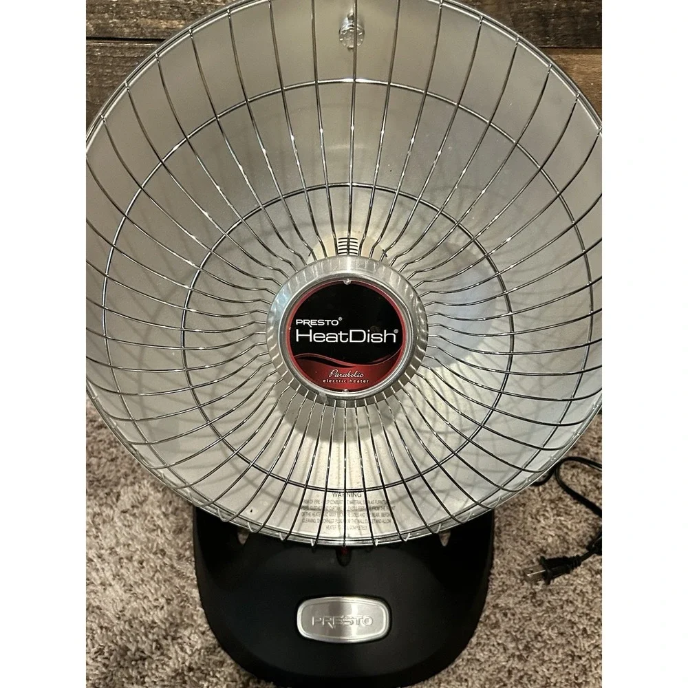 Presto Heat Dish Parabolic Electric Heater 1000W 120V 0792601